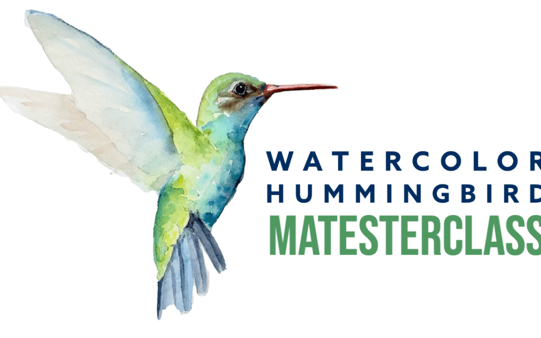 Watercolor hummingbird masterclass